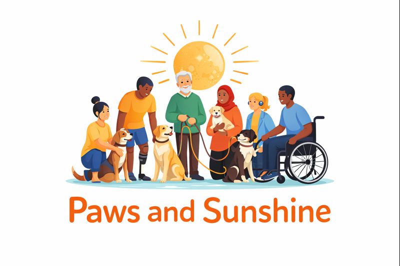 Paws and Sunshine Logo